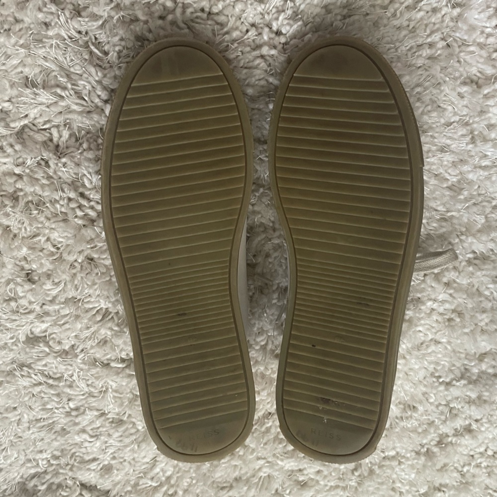 Reiss Women’s Cream Trainers with Gum Sole Size 9 - Picture 7 of 10